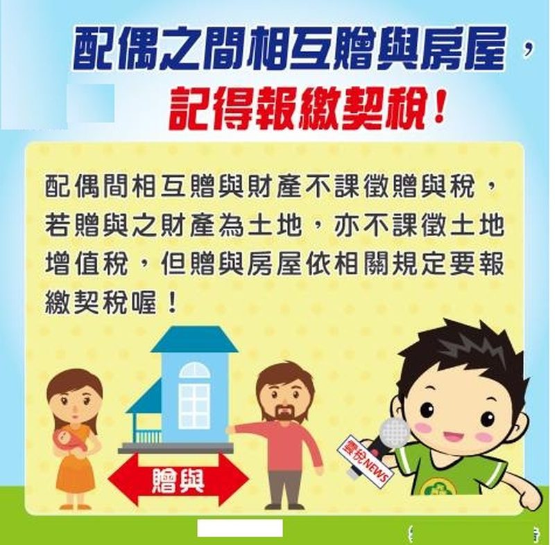 夫妻贈與房屋要繳契稅  高雄稅捐處主動輔導重購退稅便民措施