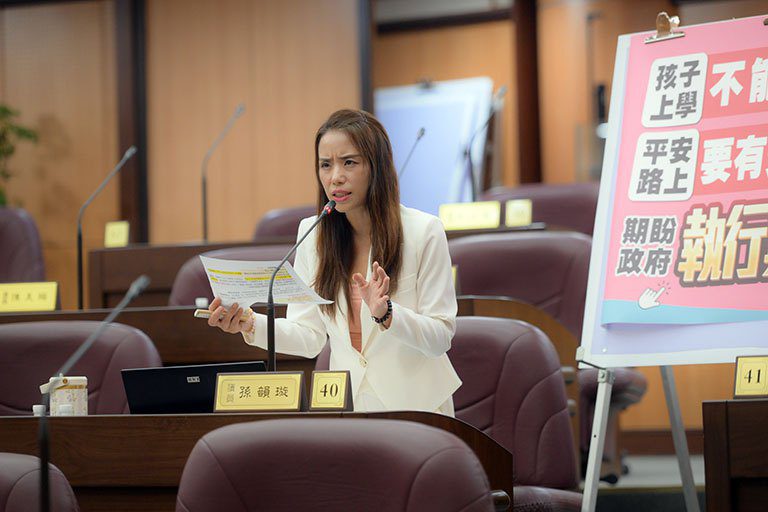 憂心校園交通安全　市議員孫韻璇提3措施籲市府立即改善