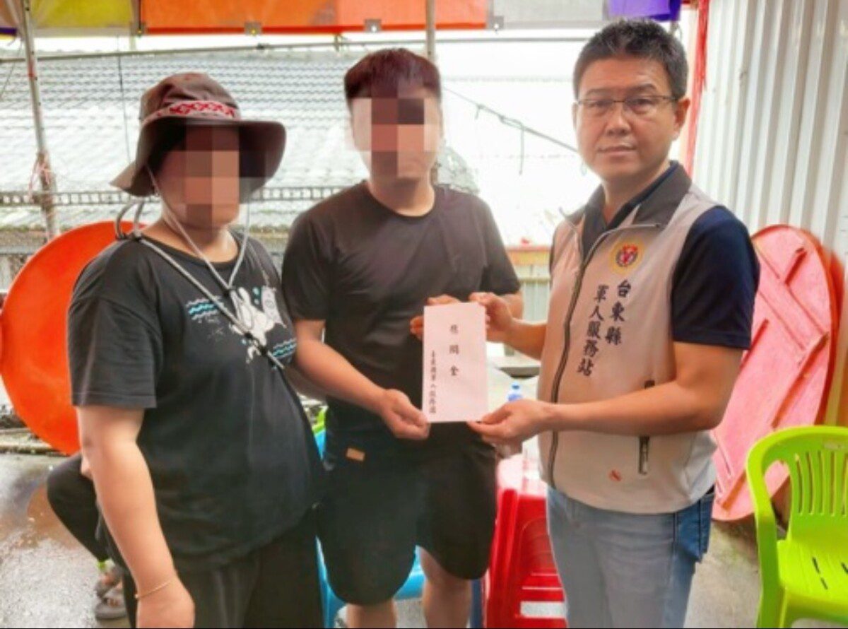 陸軍中士母親工安意外離世 臺東軍人服務站弔唁關懷