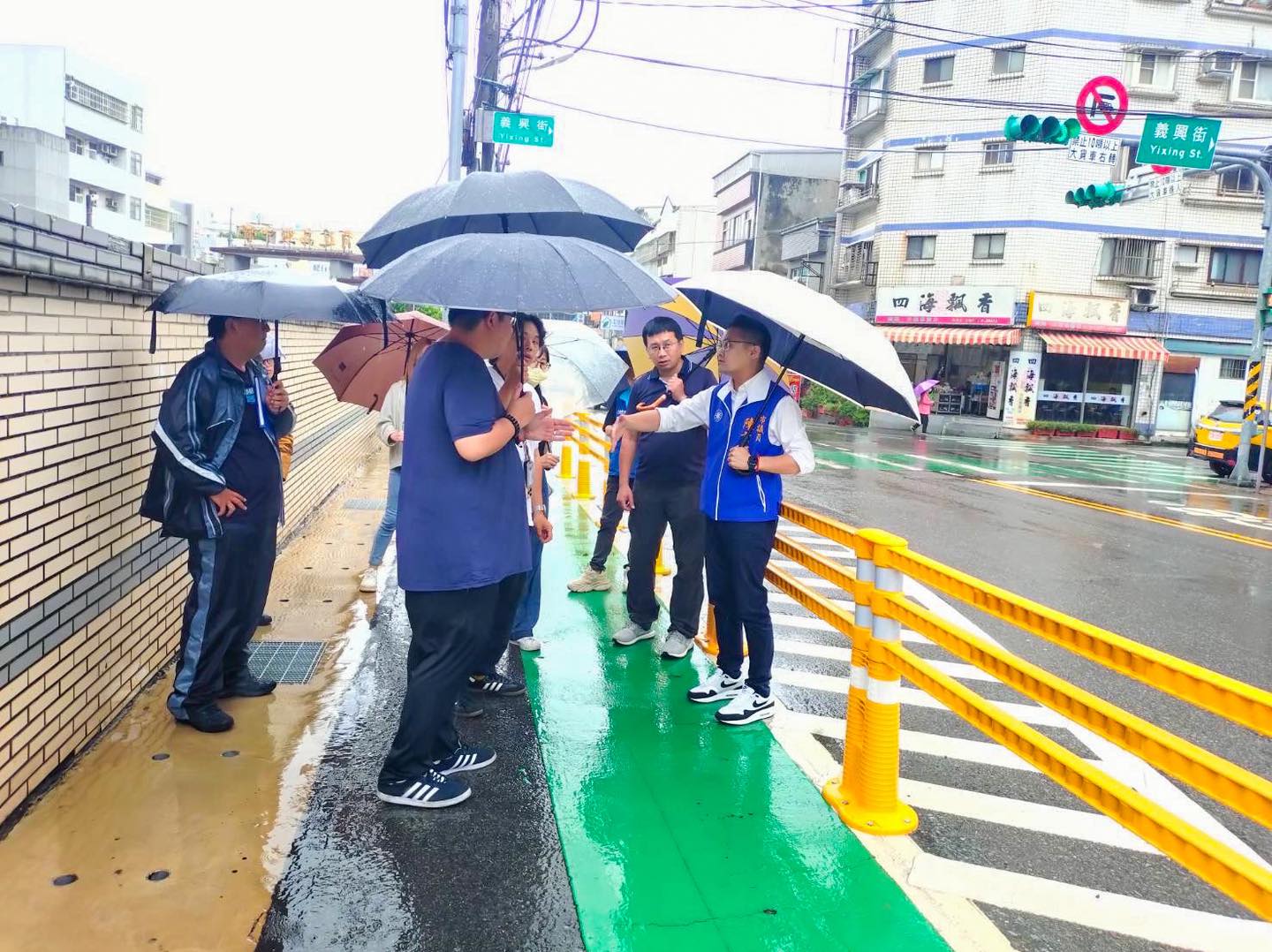 陳韋曄推動育達高中人行道實體化 提升學生通行安全