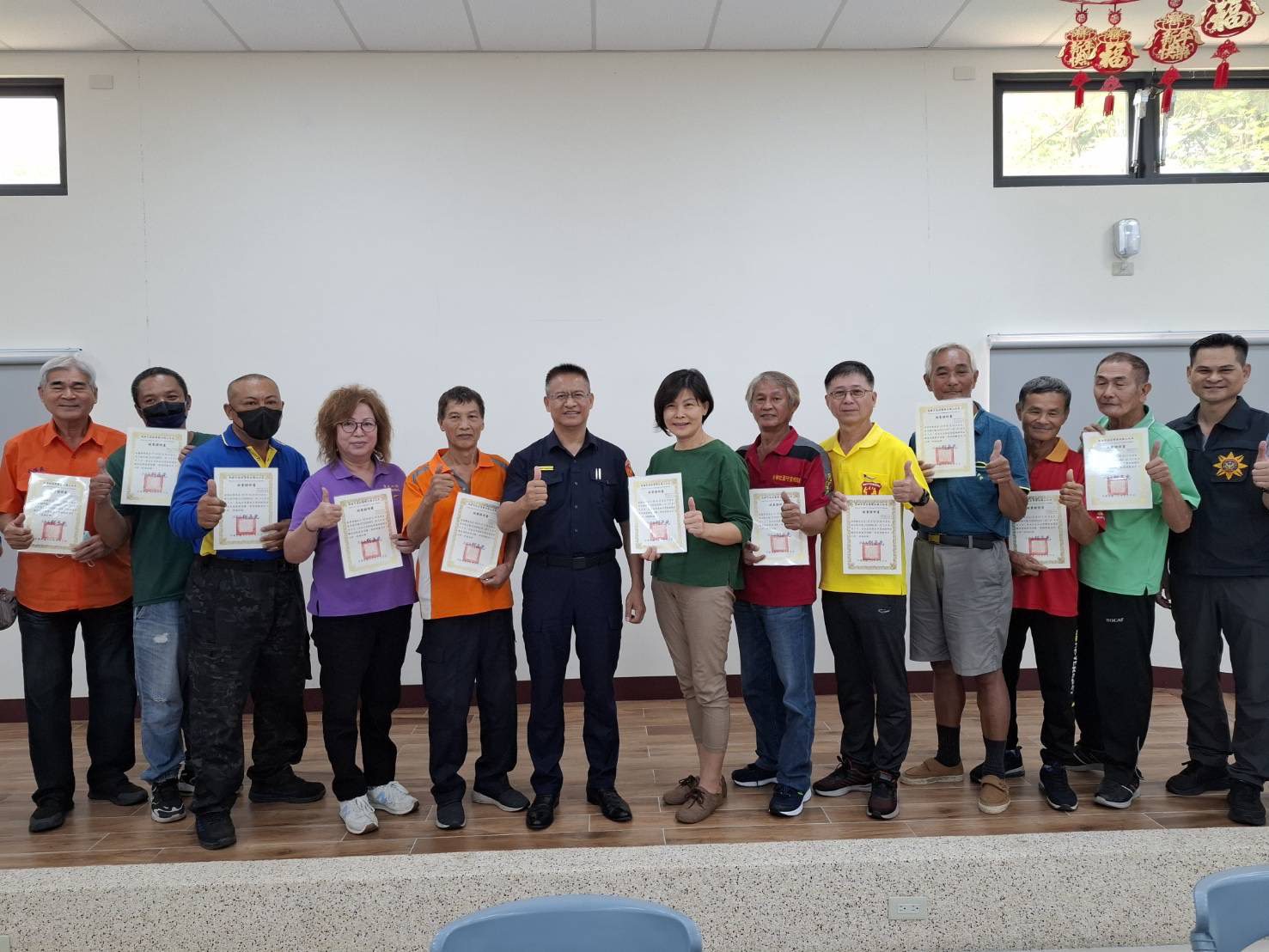 旗山警分局攜手社區守望相助隊 年度訓練精進志工協勤技能