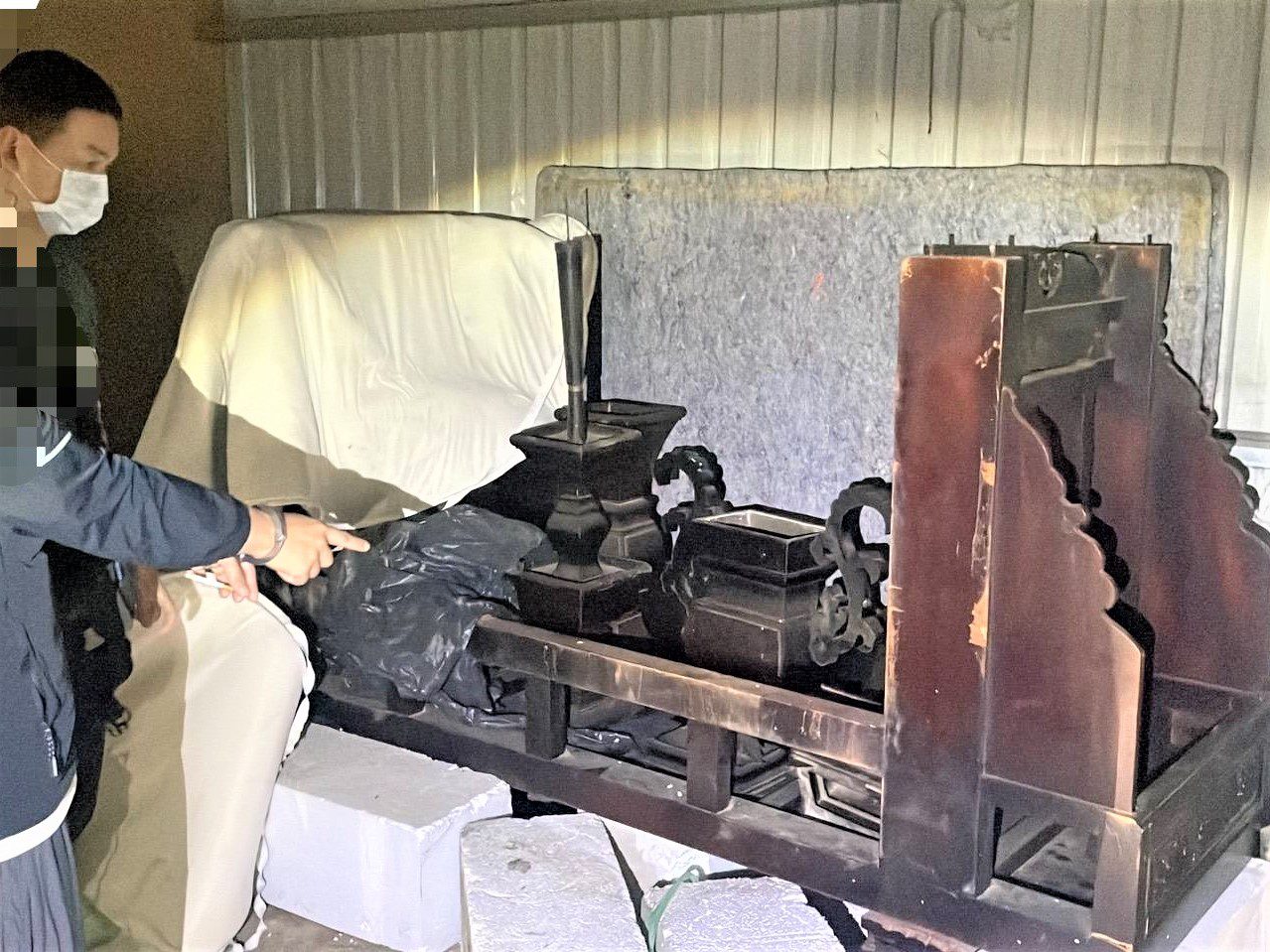 古蹟吳鳳廟古物遭竊　中埔警速逮宮廟大盜追回古物