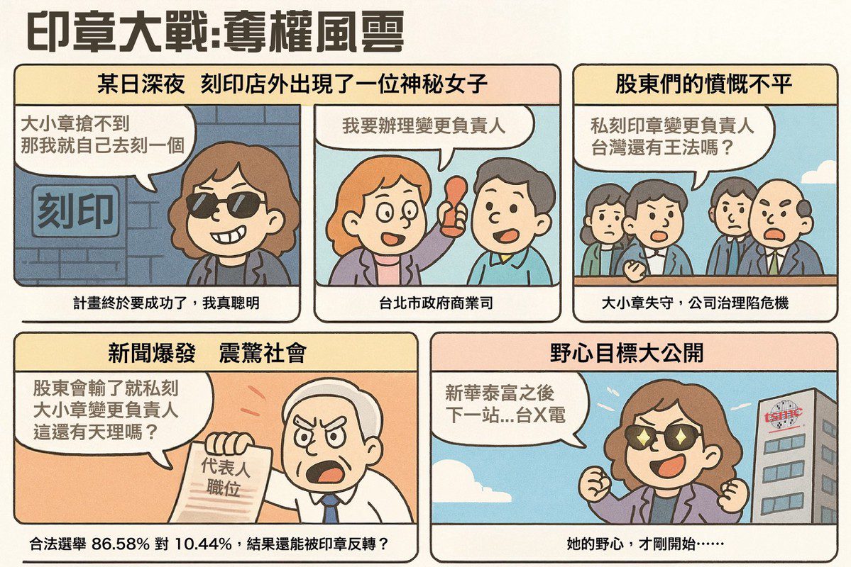 新華泰富爆公司印章奪權大戰 公司派指控市場派意圖搶奪負責人職位