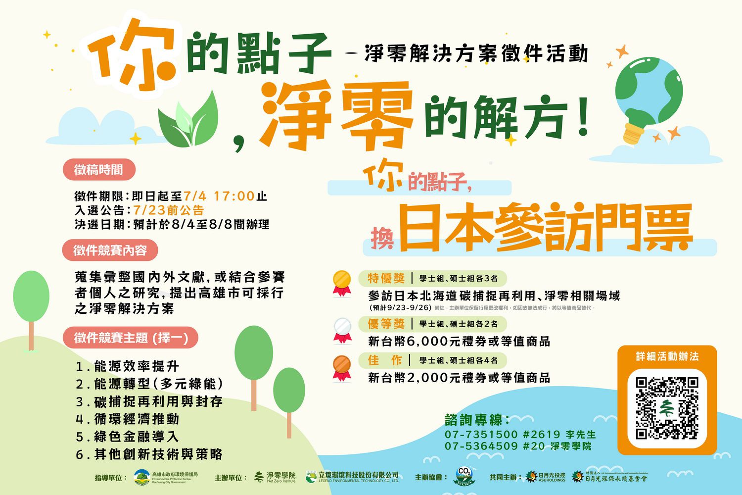 高市淨零學院徵件大專、碩生「淨零解方」 特優人員參訪國外碳捕捉場域