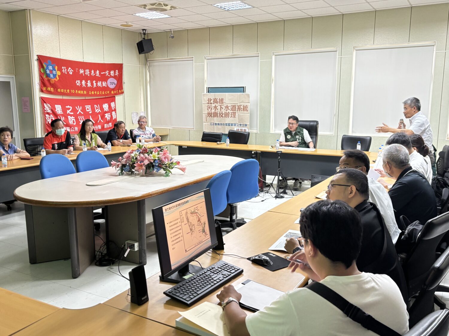 邱志徫大力推動茄萣污水下水道建設，高市水利局將進行規畫研究