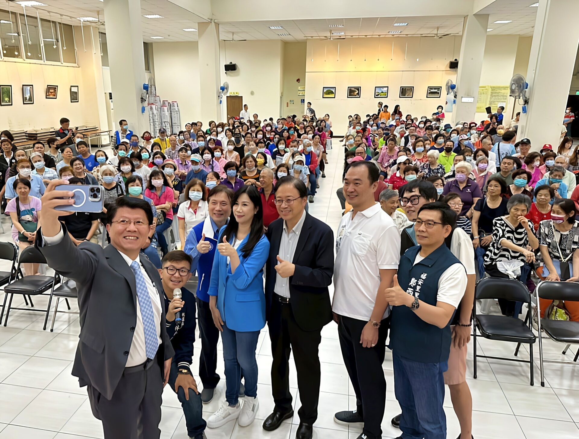 張善政謝龍介齊聲挺萬美玲 民眾高呼不同意罷免！