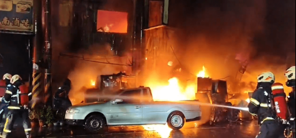 彰化田中商店火警！ 　3人受傷母子送醫