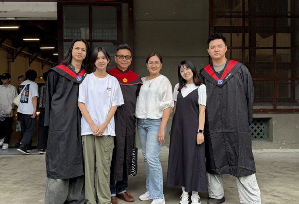 中原大學設計學院　父子三人同時畢業