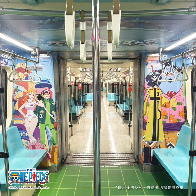魯夫喬巴陪你搭捷運!航海王主題車廂6/16起板南線上線 魯夫喬巴陪你搭捷運!航海王主題車廂6/16起板南線上線