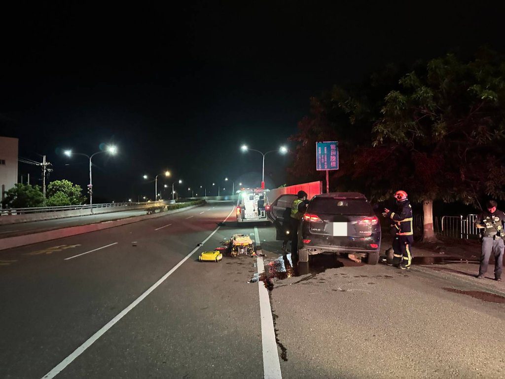 台中龍井酒駕死亡車禍！　休旅車自撞釀1死1傷