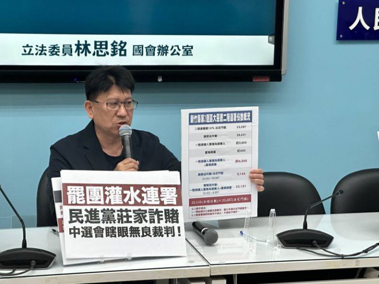 林思銘：罷團操弄違法大惡罷　今日的在野黨，會是明日任何人