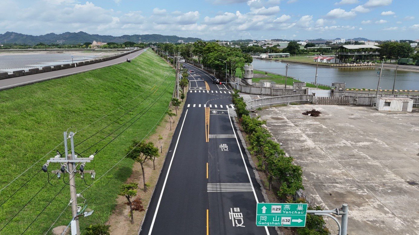 阿公店水庫周邊道路煥然一新 提升高雄觀光產業運輸效率 阿公店水庫周邊道路煥然一新 提升高雄觀光產業運輸效率