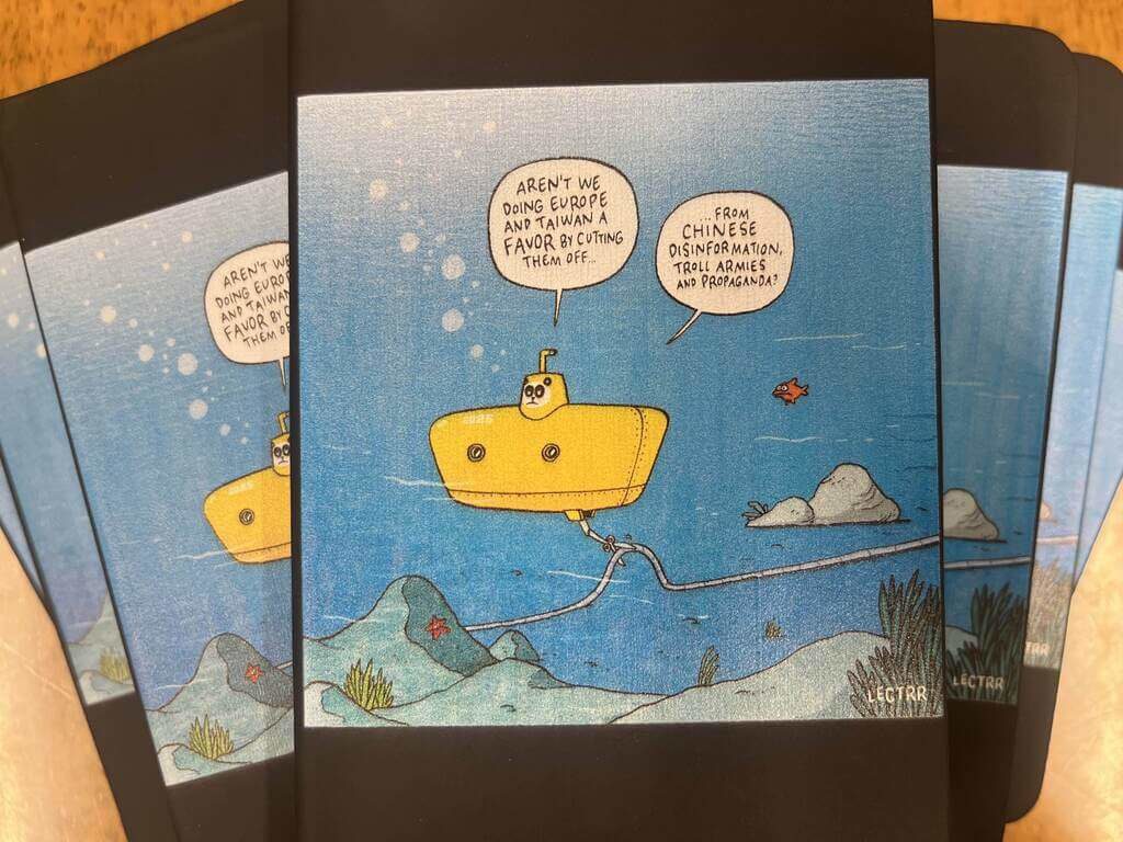 歐盟駐處漫畫文宣再出擊反諷中國 台歐海纜同遭破壞引共鳴 歐盟駐處漫畫文宣再出擊反諷中國 台歐海纜同遭破壞引共鳴