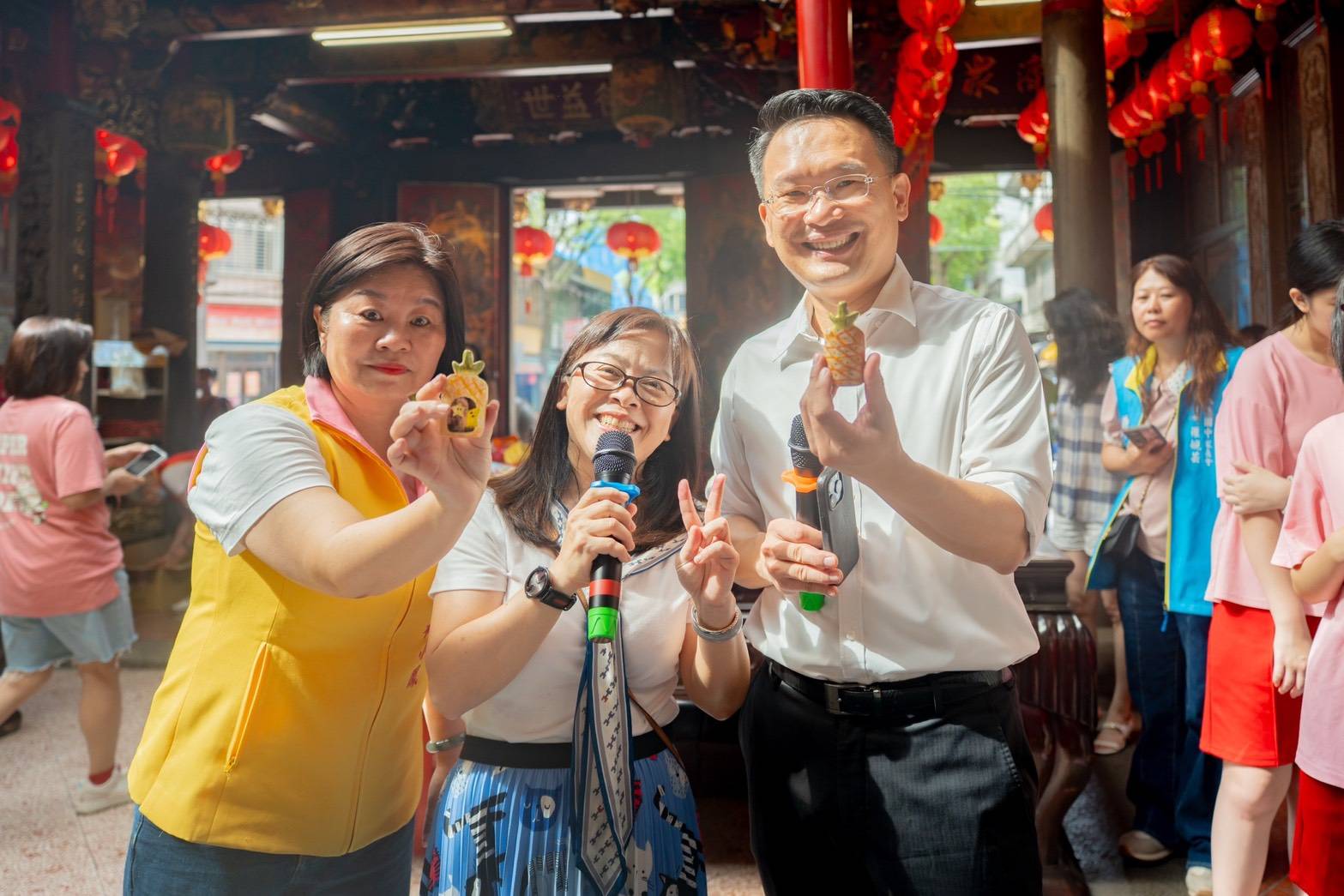 創意筊杯走進八德三元宮 蘇俊賓：活化傳統文化最佳示範