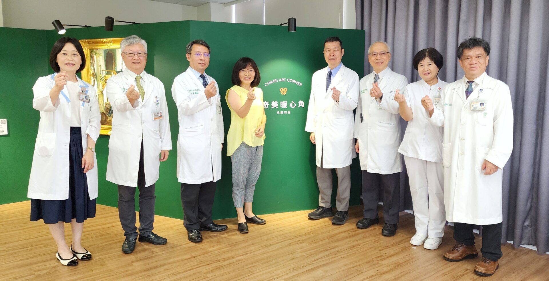 奇美醫院打造「奇美暖心角」，用藝術走進療癒現場