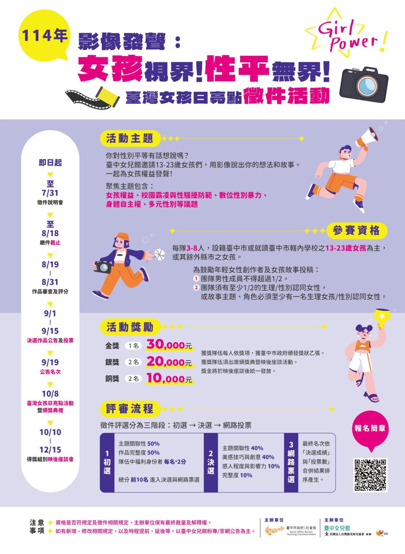 青少女發聲挺性平　台中女兒館徵選女孩原創影像