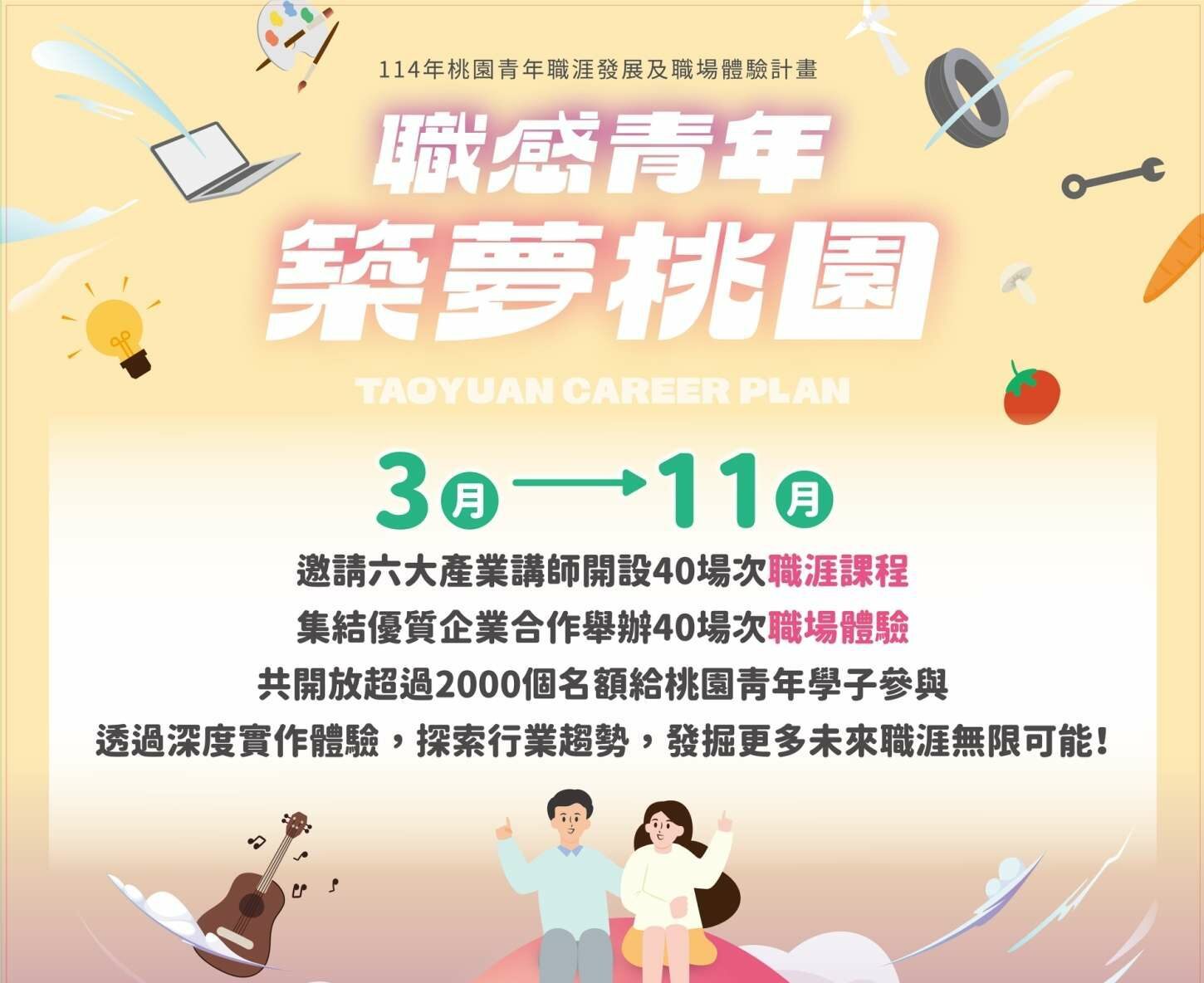 桃園力挺青年接軌職場「職涯整合計畫」打造就業競爭力