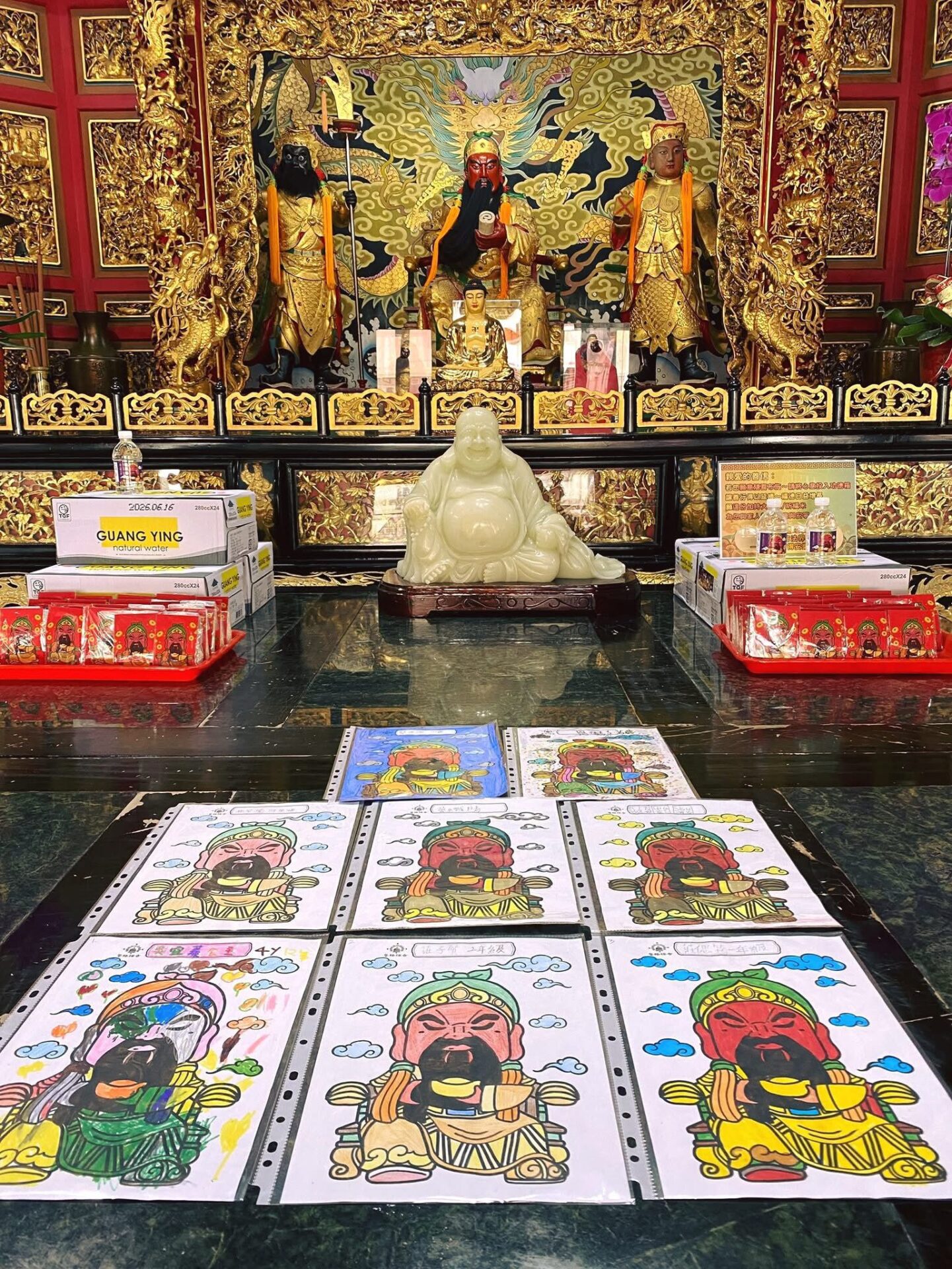 童心獻畫　關公彩繪祈福賀聖誕　高雄岡山「警悟禪寺」徵件中！