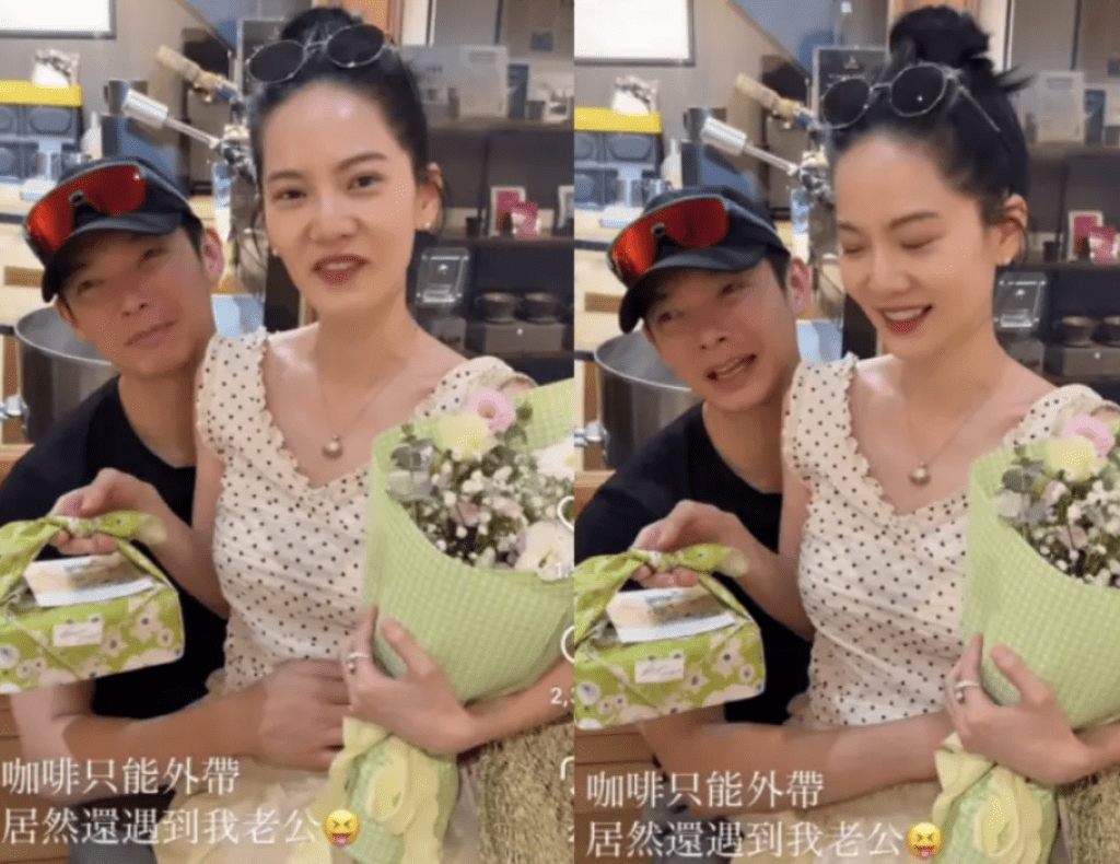 曾之喬咖啡廳巧遇辰亦儒　曬恩愛坐老公大腿甜蜜放閃