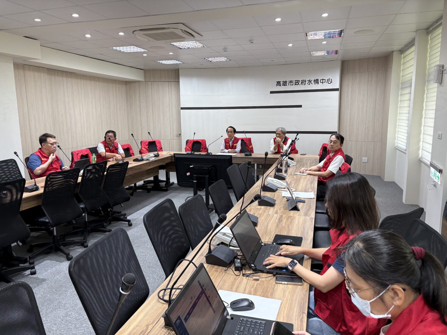 颱風丹娜絲減弱出海 林欽榮副市長指示持續監控山區 颱風丹娜絲減弱出海 林欽榮副市長指示持續監控山區