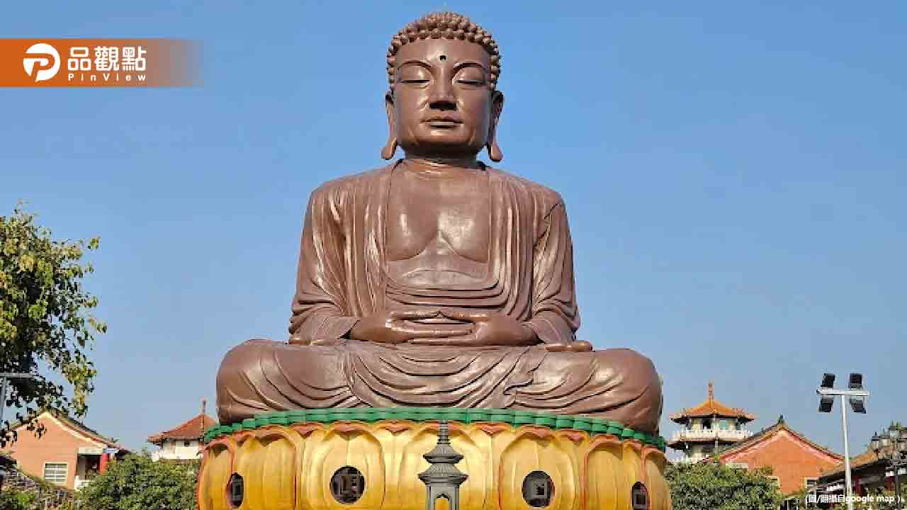 颱風夜八卦山大佛「紅眼狂轉」嚇壞網友：在作法？