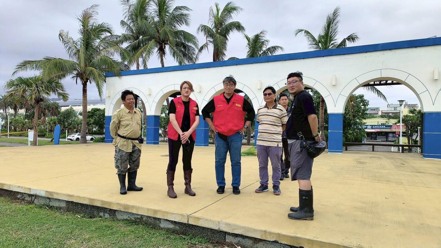 丹娜絲襲台後 李副市長親督導高雄觀光景點災後復原進度
