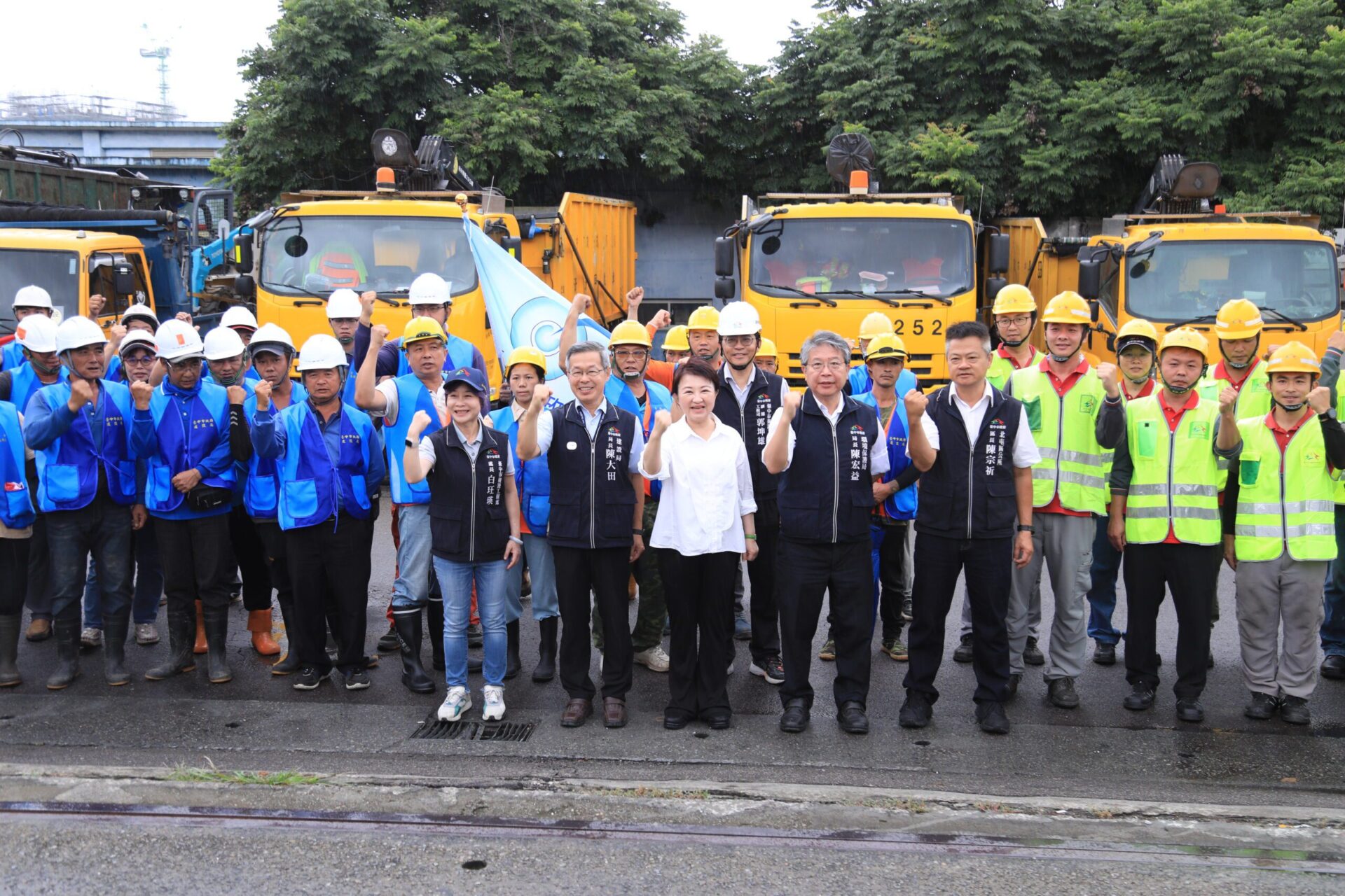 同島一命台中隊再出動！盧秀燕親指揮馳援嘉義災後重建：同舟共濟、義不容辭