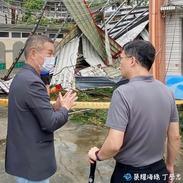 雲林逾百校災損　丁學忠勘災促中央啟動重建機制