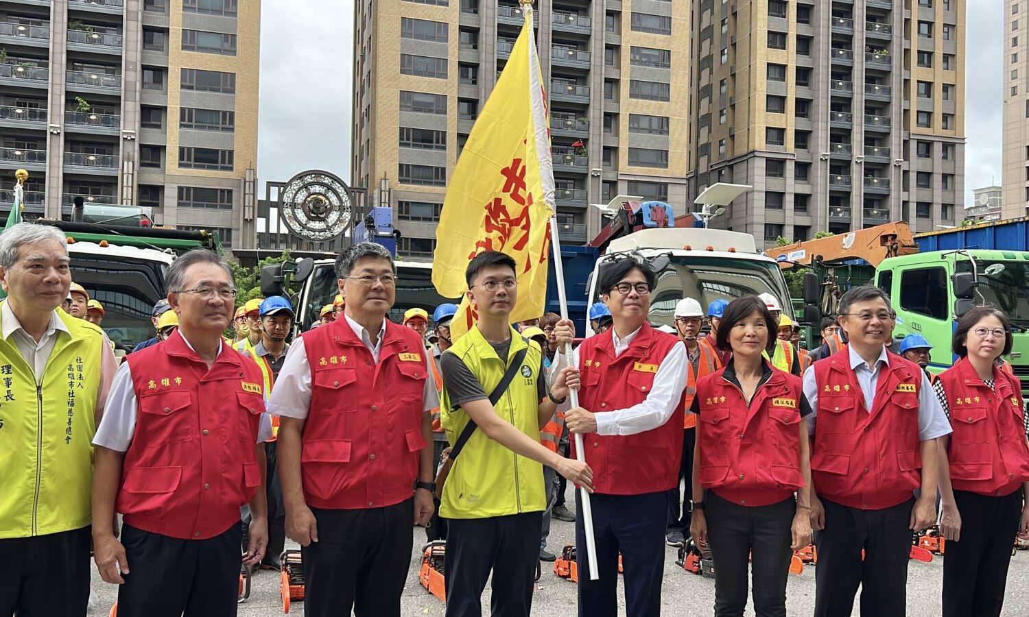 支援隊馳援台南後壁災區 陳其邁:換我們幫忙別人 支援隊馳援台南後壁災區 陳其邁:換我們幫忙別人