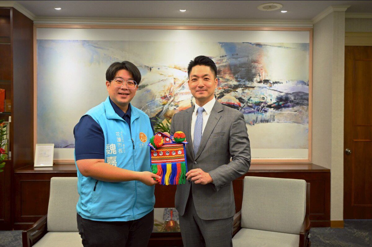 重振花蓮觀光市長魏嘉彥拜會蔣萬安 邀台北支持花蓮觀光