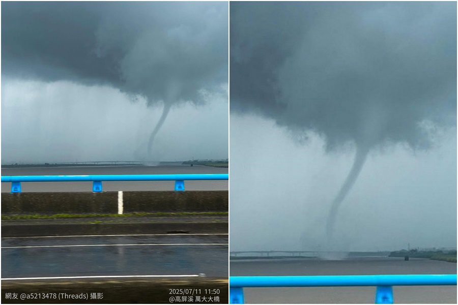 大氣環境很不穩定 高屏地區驚見龍捲風! 大氣環境很不穩定 高屏地區驚見龍捲風!