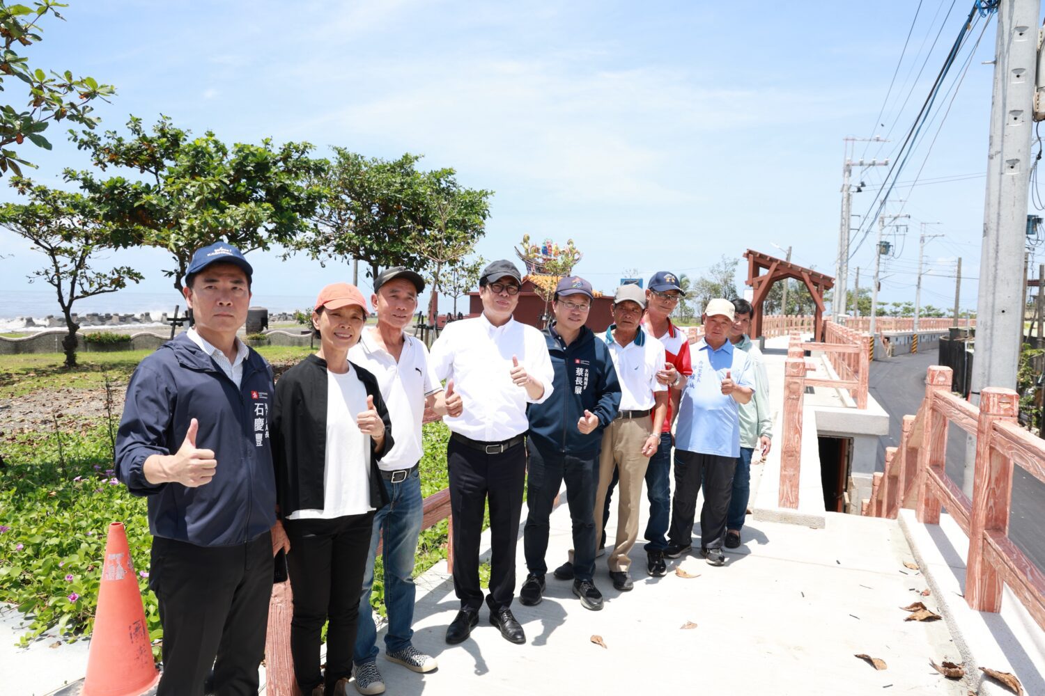 陳其邁視察大寮林園排水與漁港基礎建設 陳其邁視察大寮林園排水與漁港基礎建設