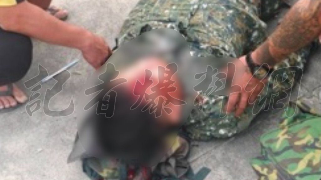 獨／漢光進行中！八軍團軍車猛撞「阿兵哥滿臉血」傷勢曝
