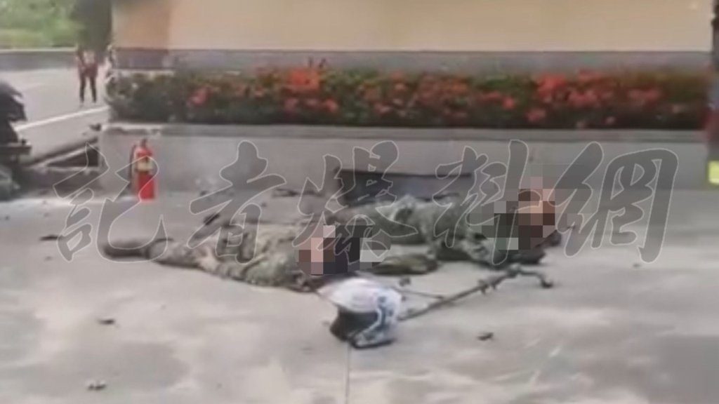 影／最新畫面曝！高雄旗山「軍車撞爆民宅牆」軍、警竟未聯絡屋主