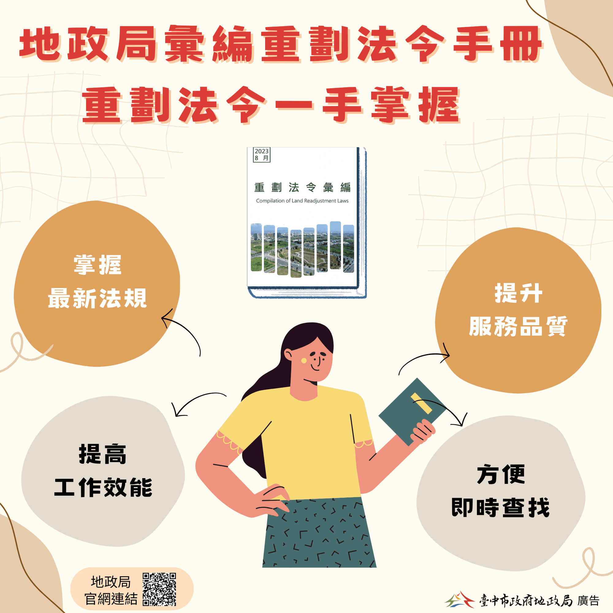 中市地政局彙編重劃法令手冊　重劃法令一手掌握