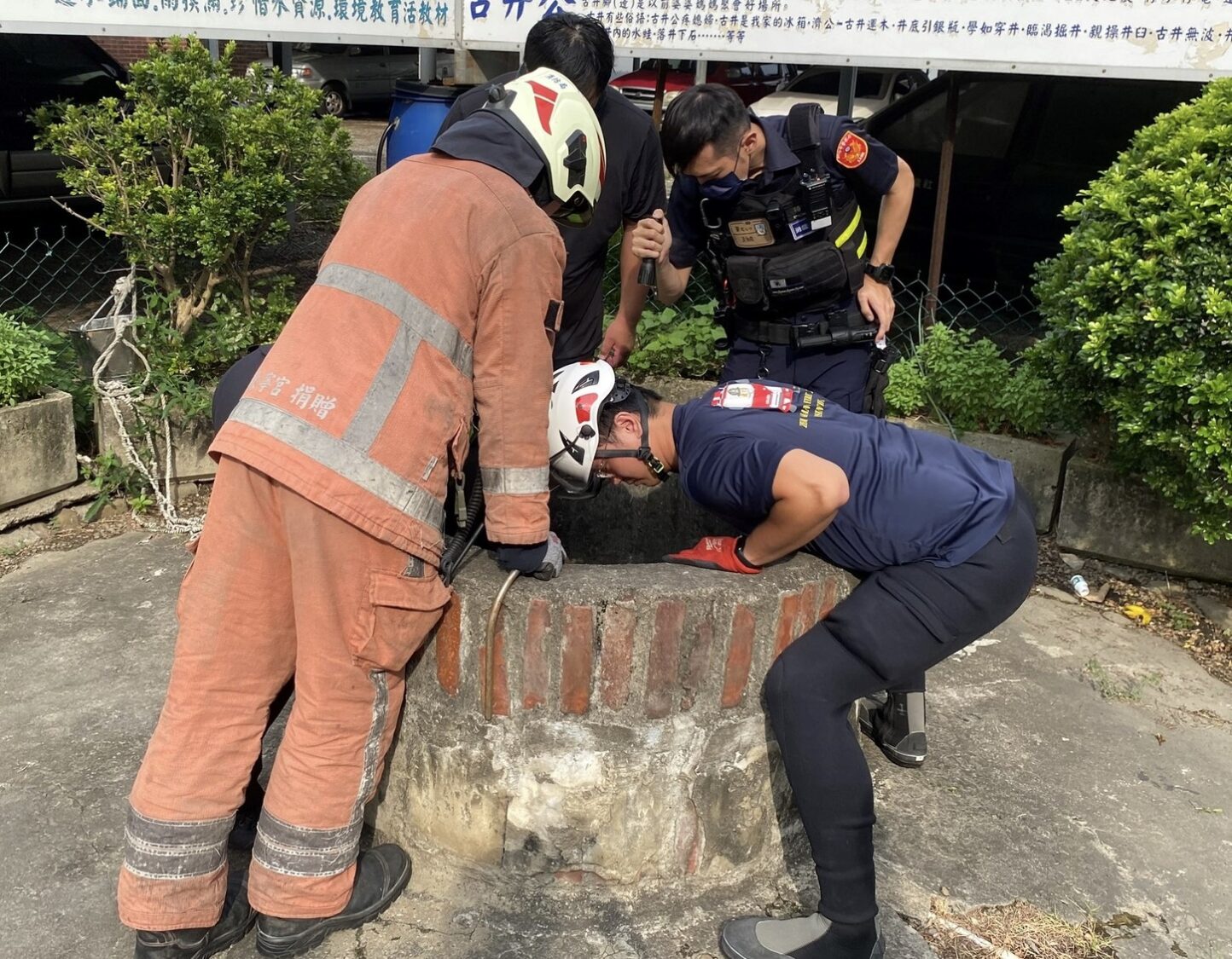 見義勇為！三國中生機警通報警消　墜井婦人獲救