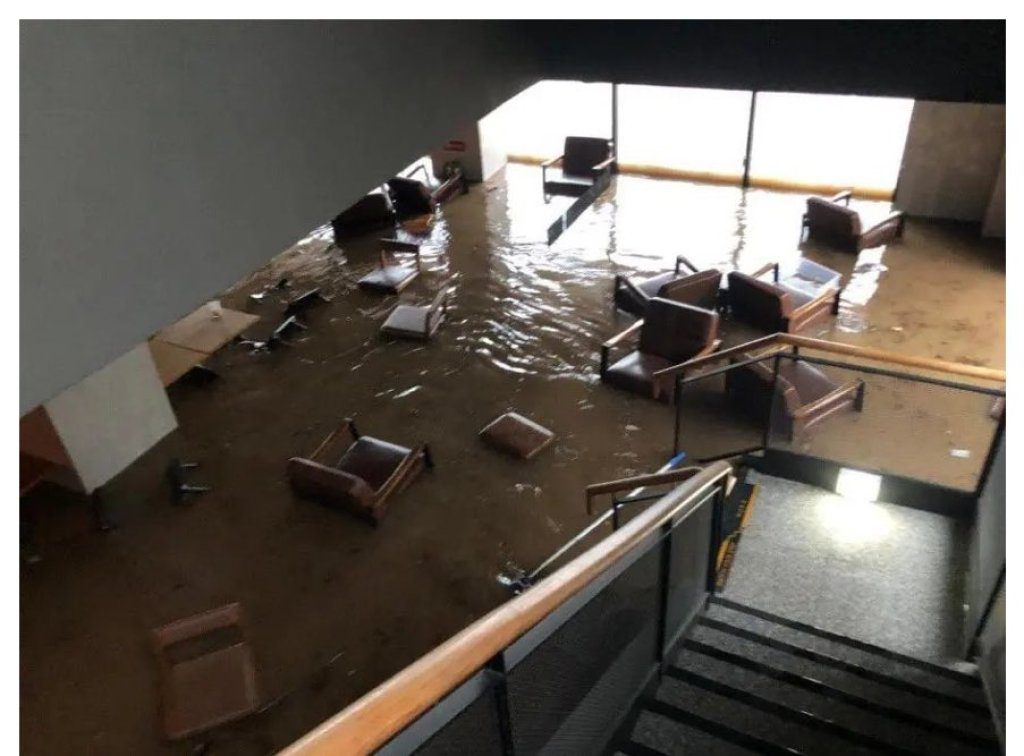 星巴克變水族館！韓國光州暴雨破紀錄　門市泡泥水民眾驚呼