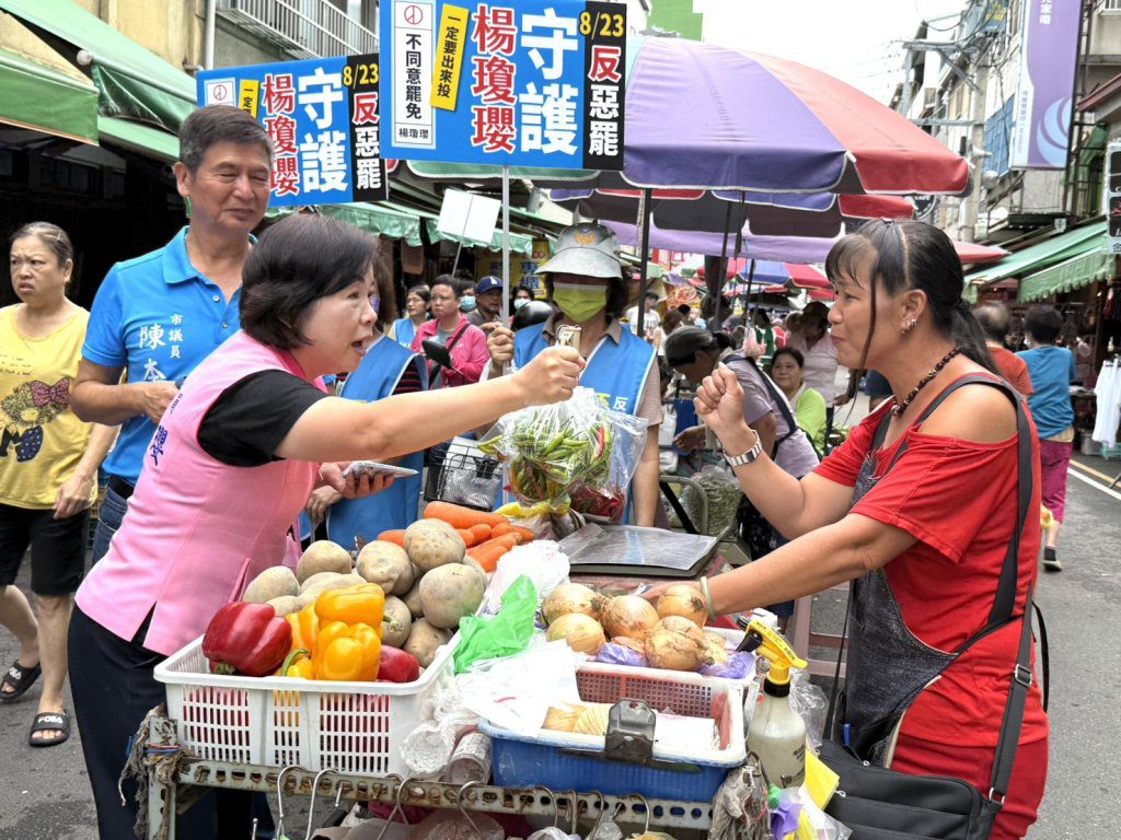 楊瓊瓔后里大雅掃街反罷免 喊話8/23投不同意