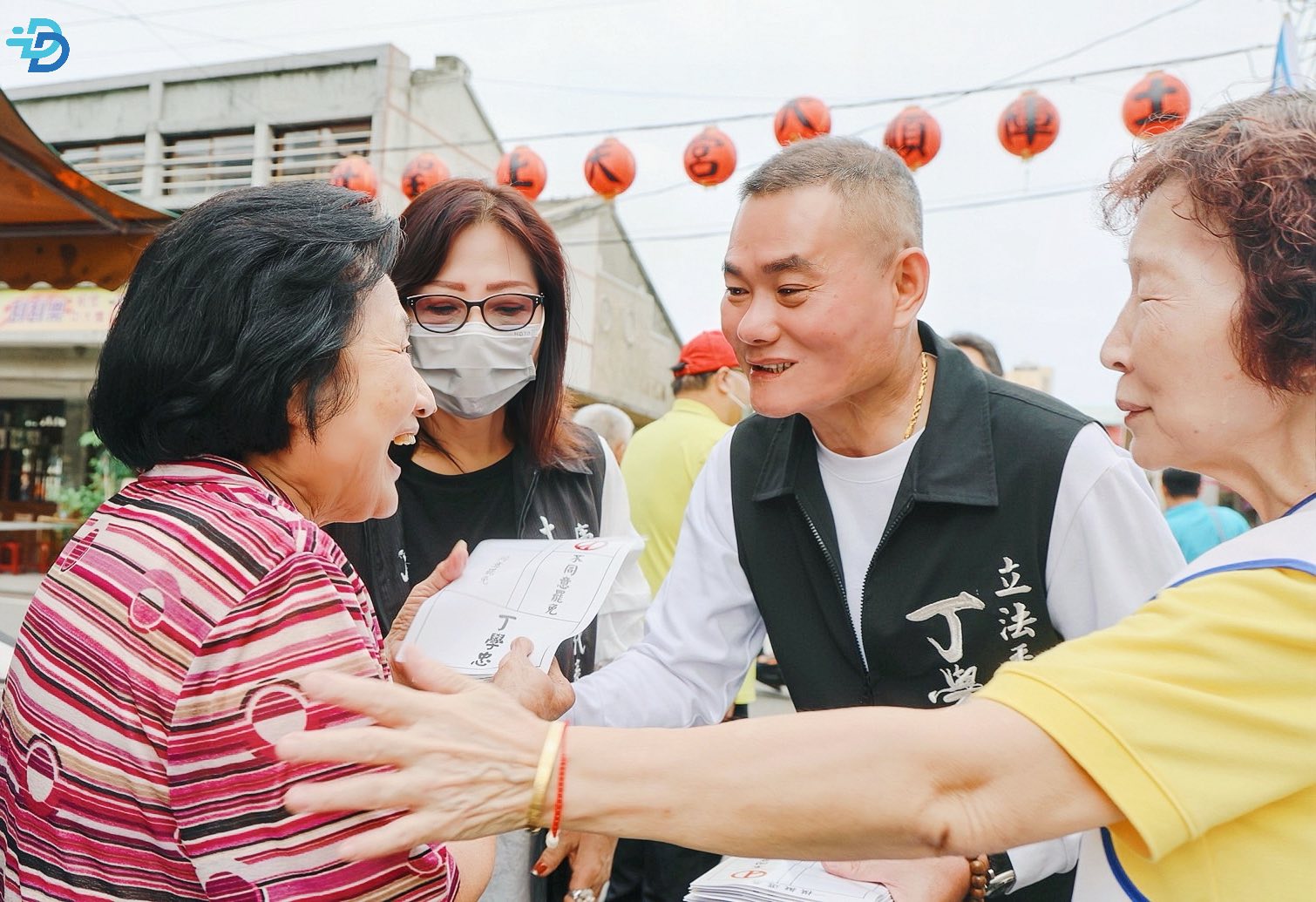 丁學忠反罷免掃街　批政治惡鬥浪費公帑　籲投「不同意」票