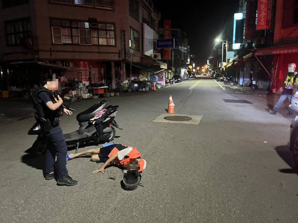 苗栗機車騎士自摔 酒測值超標移送法辦 苗栗機車騎士自摔 酒測值超標移送法辦
