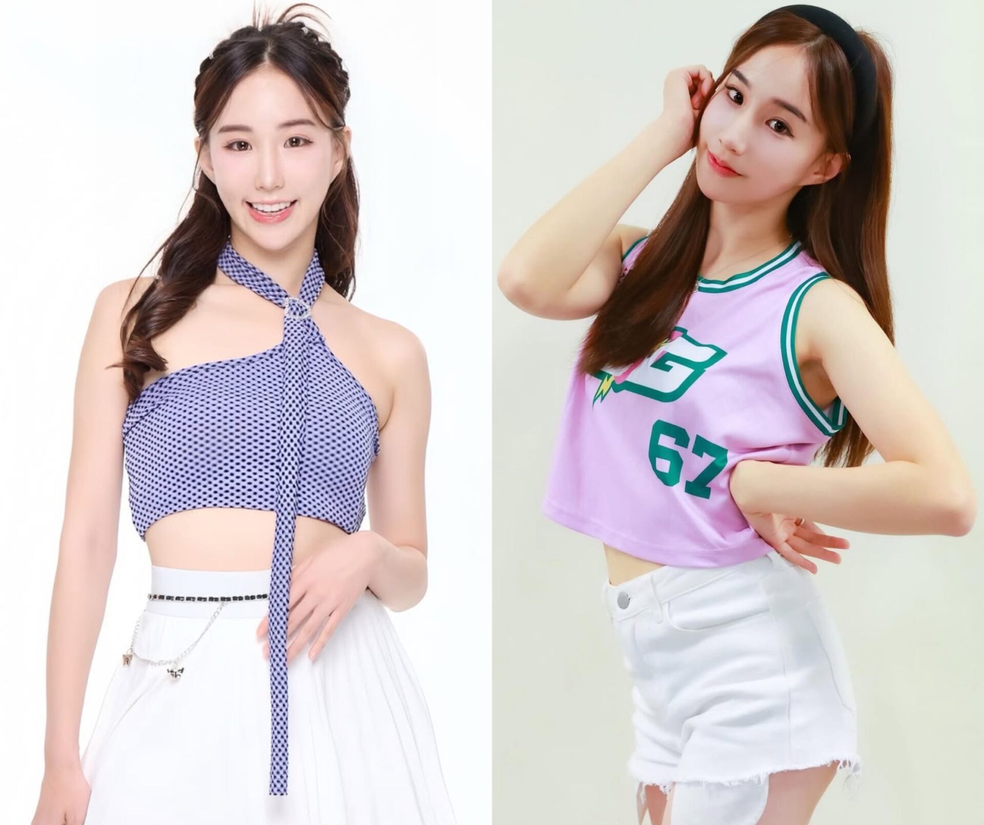 電豹女Nia裙子沒扣好　全場看光光