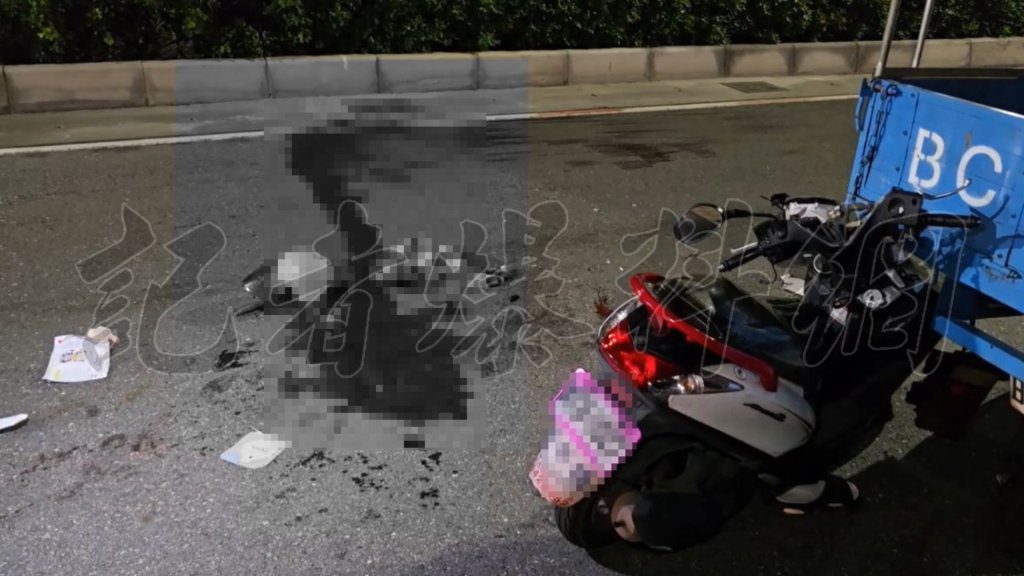 快訊／猛撞小貨車！高雄婦「鮮血橫流」慢車道　當場OHCA