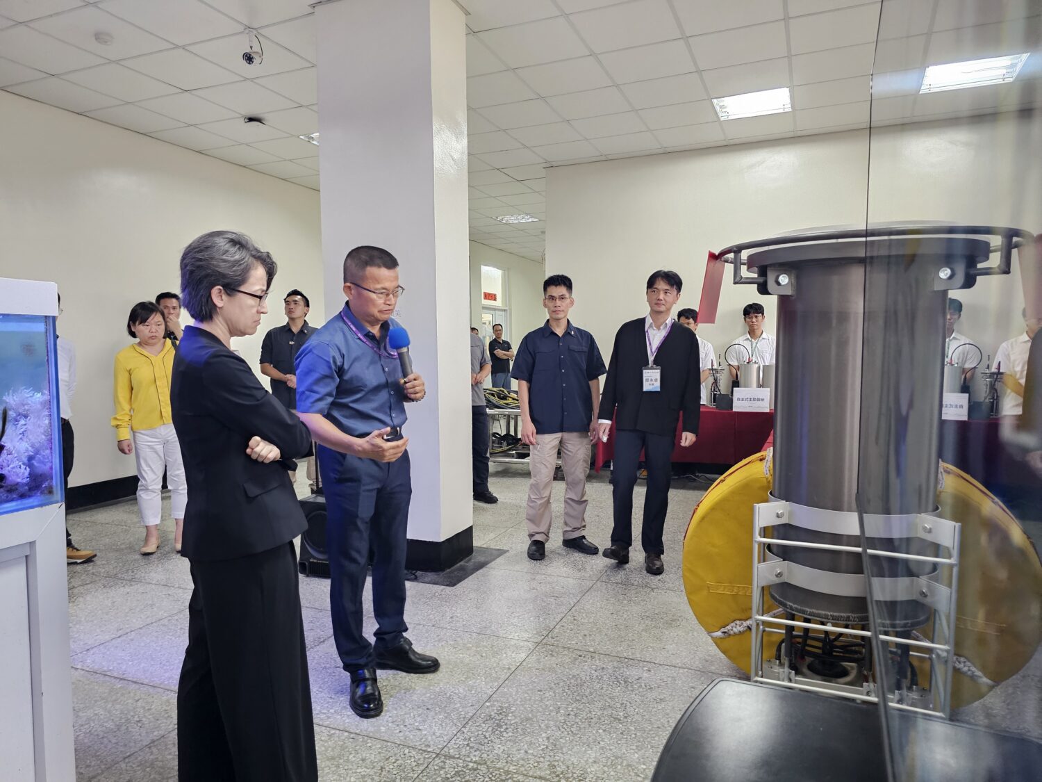 直擊海洋科技最前線！蕭美琴副總統視察中山大學水下技術