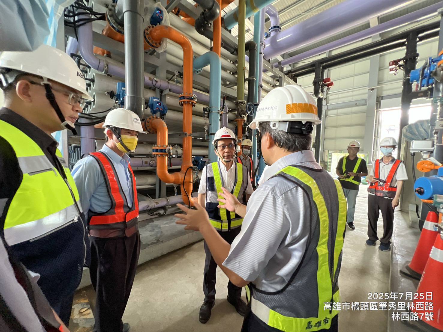 林欽榮副市長視察橋頭再生水興建工程 緊盯試車進度 林欽榮副市長視察橋頭再生水興建工程 緊盯試車進度