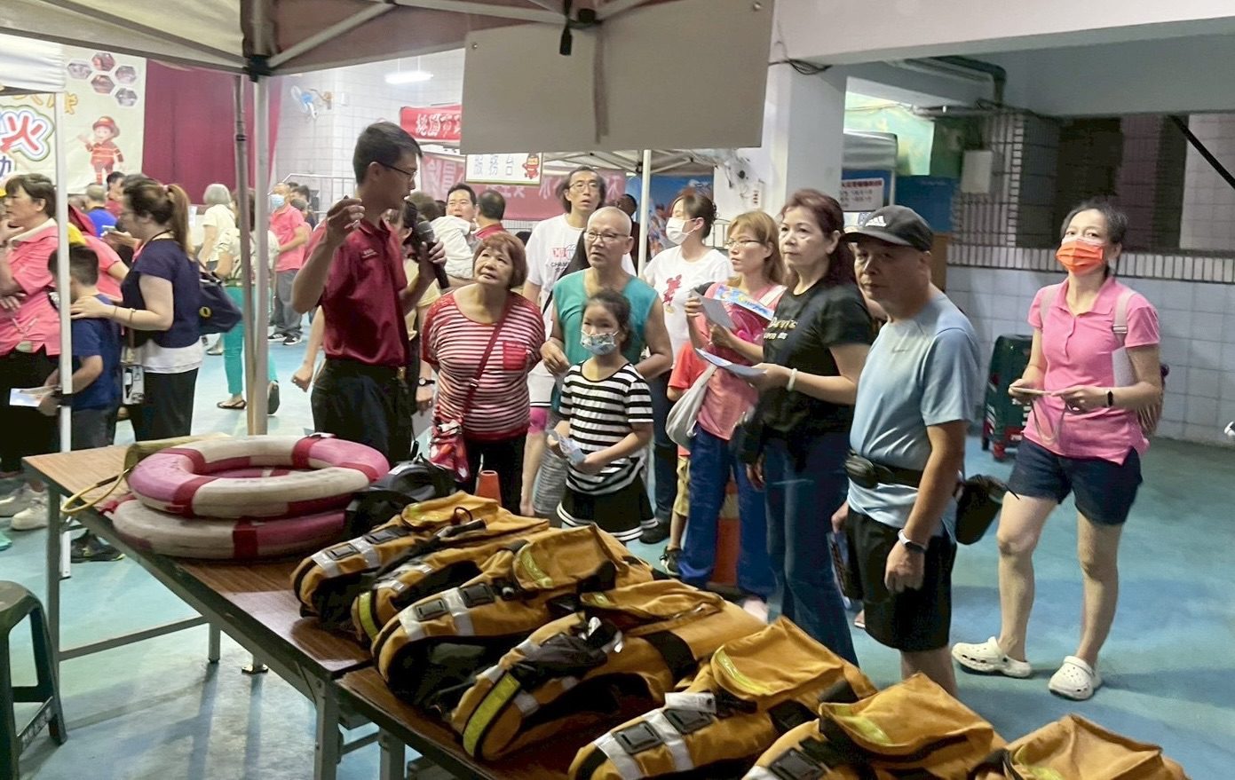 桃消迴龍分隊攜手社區 闖關遊戲強化防災觀念