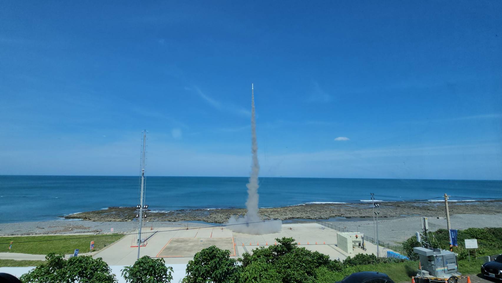 屏東旭海火箭發射場啟用　太空產業布局再進一大步