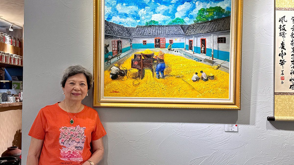 85歲前護理部主任陳束李舉辦個展　以畫筆描繪豐收人生