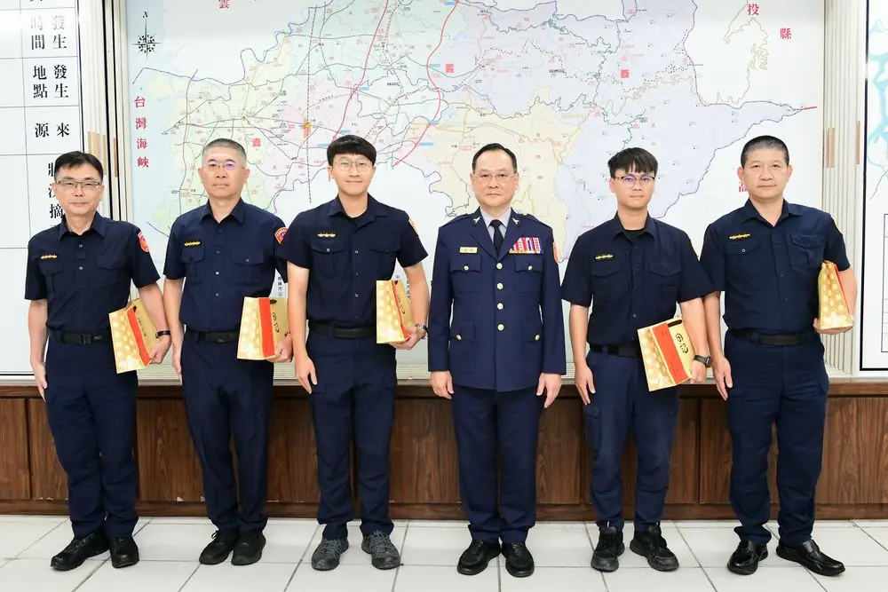 嘉義縣警察局表揚「為民服務優良員警」5件5人