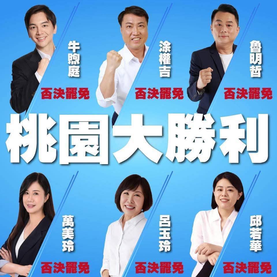 罷團六區罷免全數失利　桃園六藍委歸隊 張善政穩盤有功奠定連任基礎