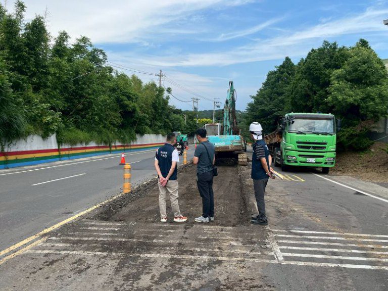 寶山鄉竹43線三峰路重車輾壓損壞嚴重　縣府斥資800萬改善